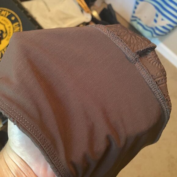 Slim-Sation Paisley Embossed Leggings Brown - Picture 6 of 10